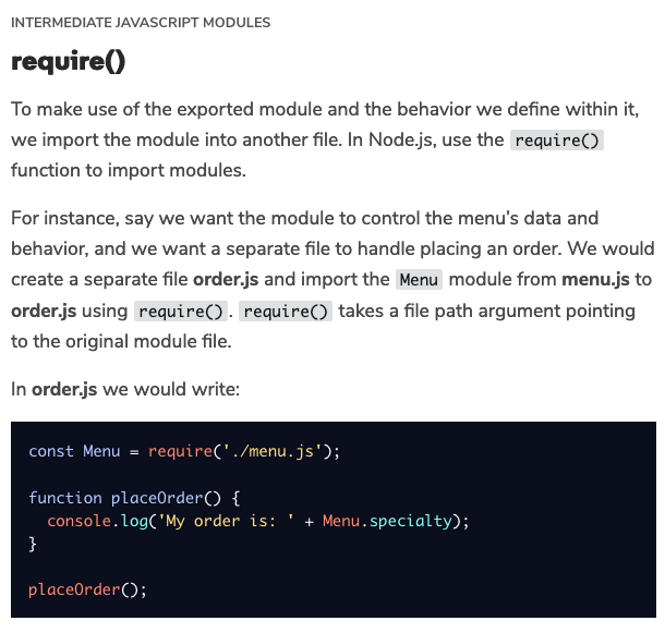 Require Module